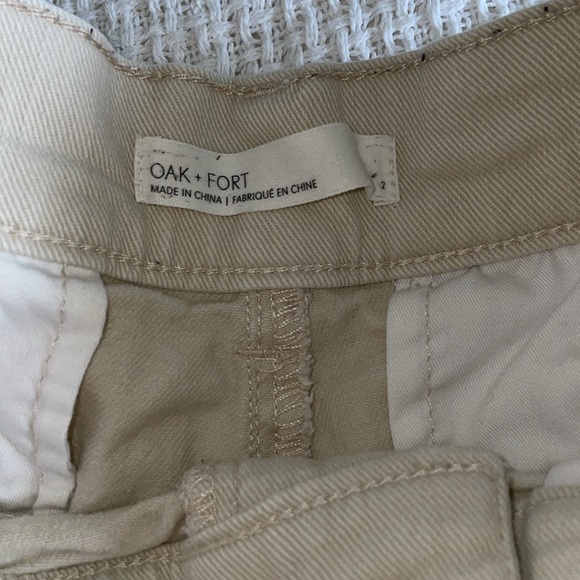 TAN PLEATED OAK + FORT TROUSERS SIZE 2 - Picture 3 of 5